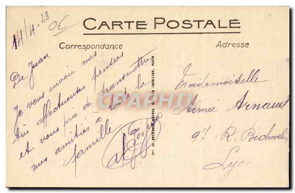 Juan-les-Pins — A Pinède — LL. - Verso