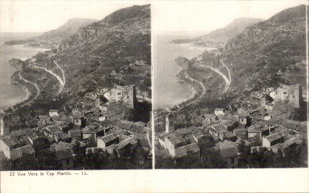 Ansicht Richtung Cap Martin — LL. — Nr. 22 - Vorderseite