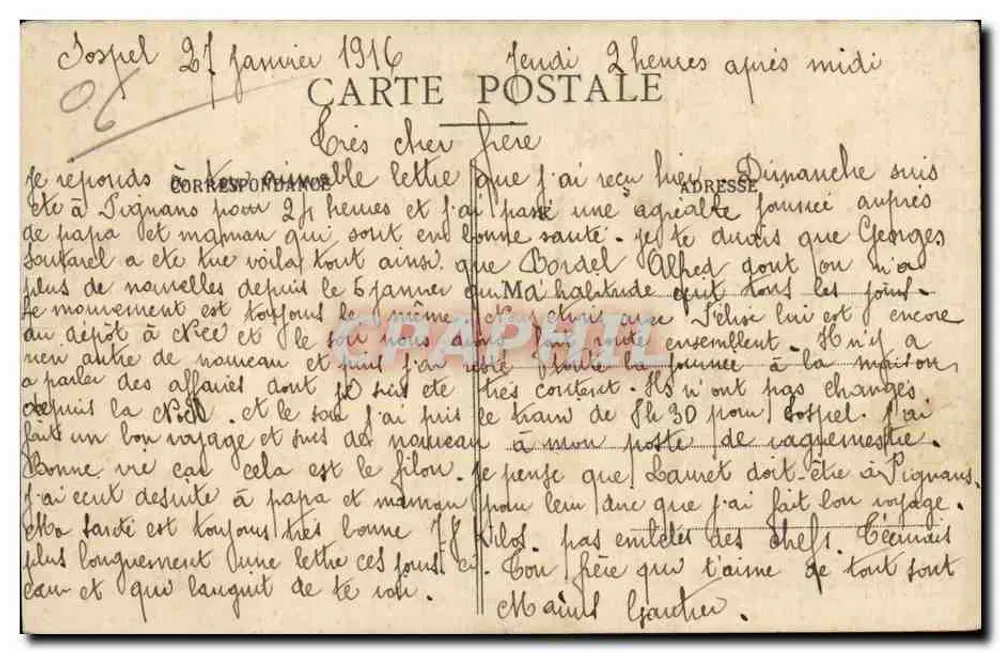 Sospel - Vieilles Maisons - La Bévéra — D'Erville, phot - Verso