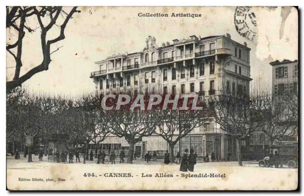 CANNES - As Avenidas - Hotel Splendid — Edição Gilletta, fot. Nica, n°494 - Frente