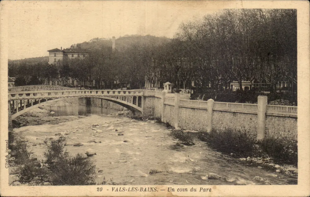 Vals-les-Bains — Un angolo del Parco — Gliché Brunel, n°20 - Recto