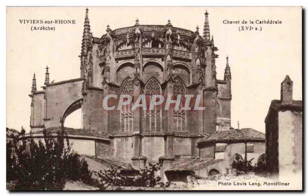 Viviers-sur-Rhône — Apse der Kathedrale (16. Jahrhundert) — Foto Louis Lang, Montélimar - Vorderseite