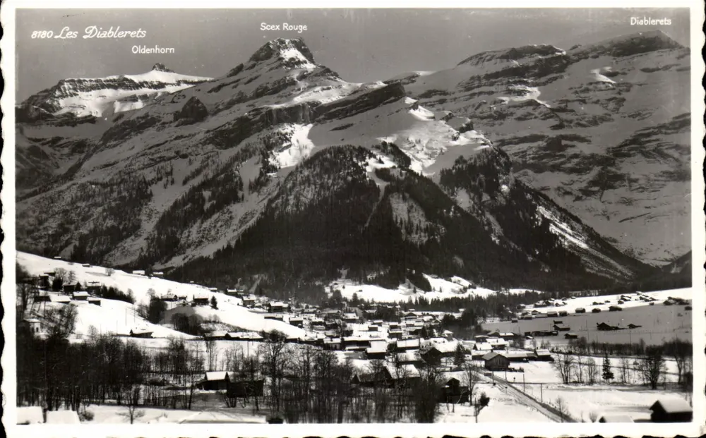 Les Diablerets — Scex Rouge, Oldenhorn — J. Baudat, Lausanne - Frente