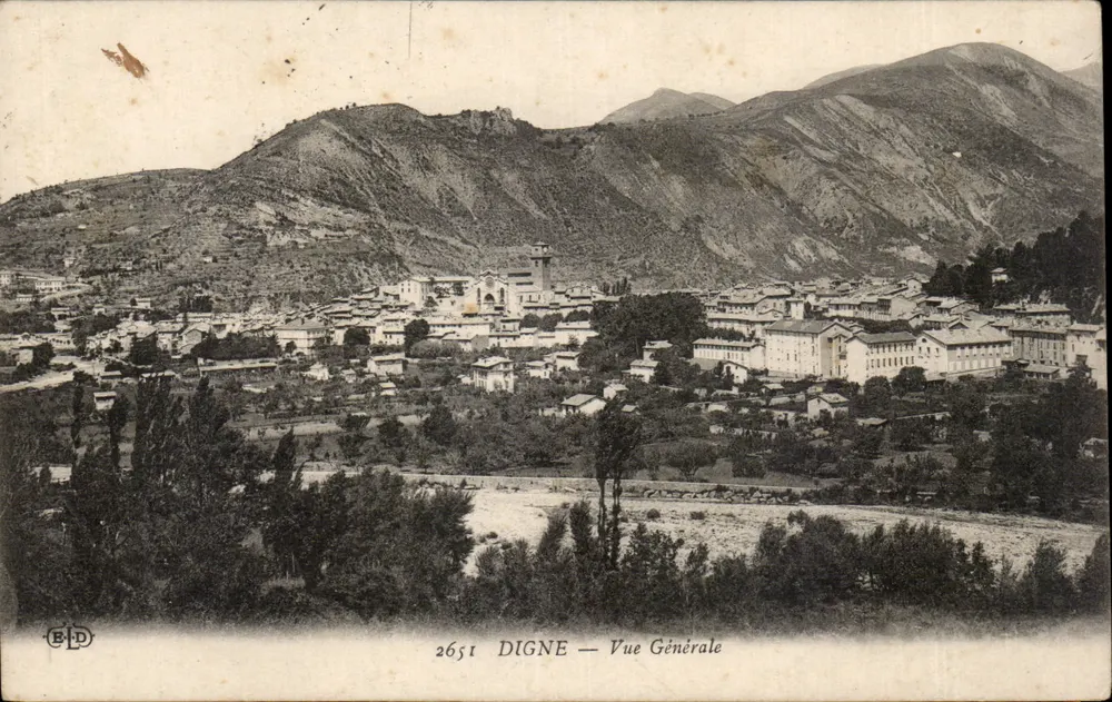 Digne — Vista Geral — Editor E.P.D. n° 2651 - Frente