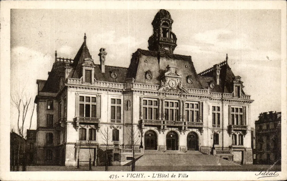 Vichy - Het Stadhuis — Uitgever Ideal, n° 475 - Voorkant