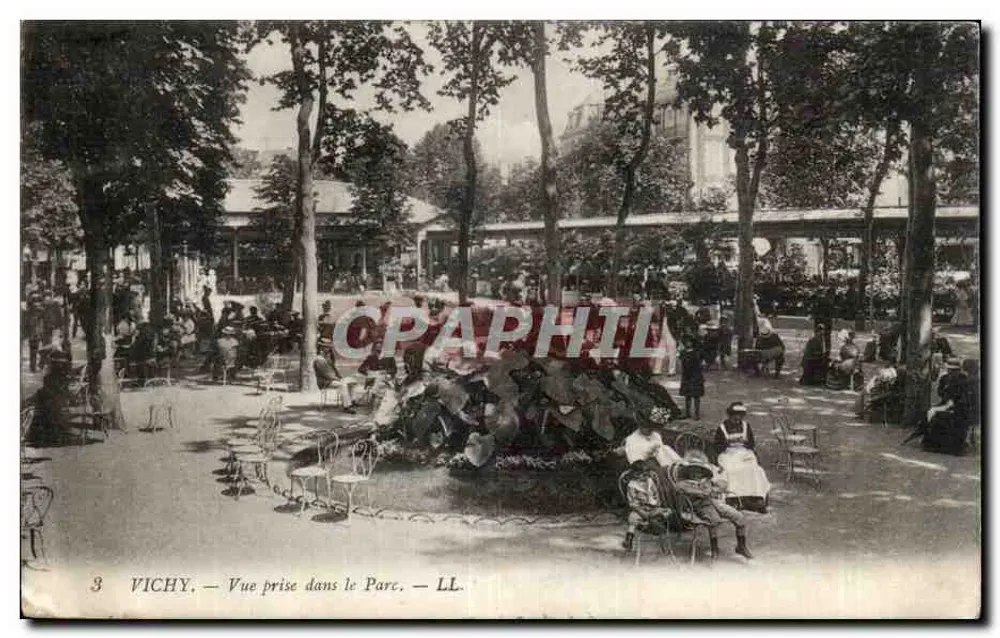 Vichy — Uitzicht genomen in het Park — LL. n°3 - Voorkant