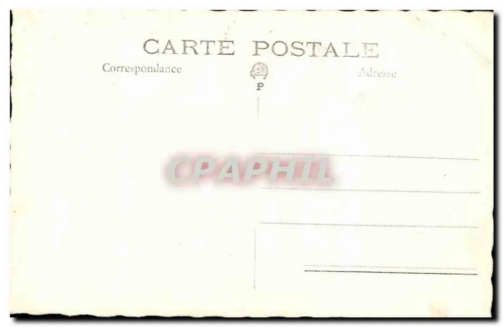 Oficial em uniforme — condecorações — Carta postal - Verso