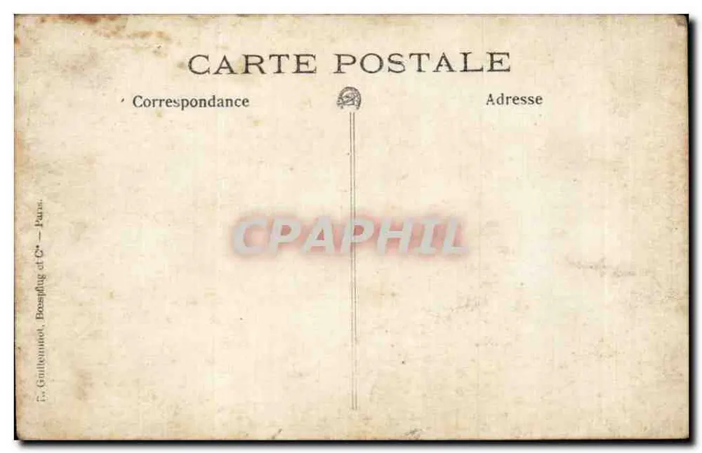 Cartolina postale — Solo il recto — editore G. Grilletmanot, Parigi - Verso