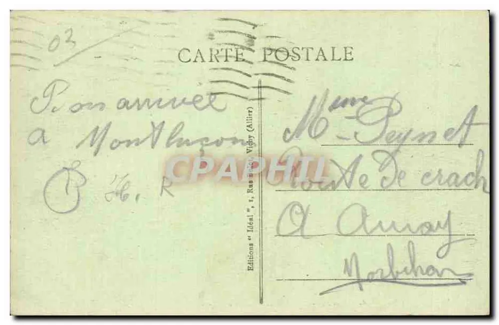 Bourbonnais com suas galinhas — 38. MOULINS — Edições Idsel - Verso