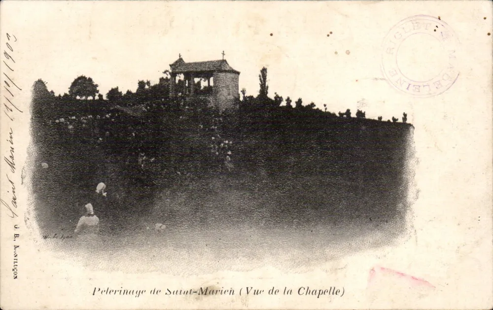 Pilgerreise nach Saint-Mariën (Ansicht der Kapelle) — G. B. Montigon — Verlag RIGET & MADELEINE - Vorderseite