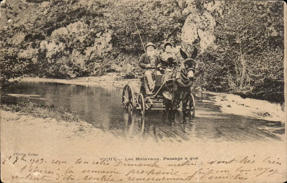 Vichy - Les Malavaux. Passage à gué — éditeur d'Erville, n° 194 - Voorkant