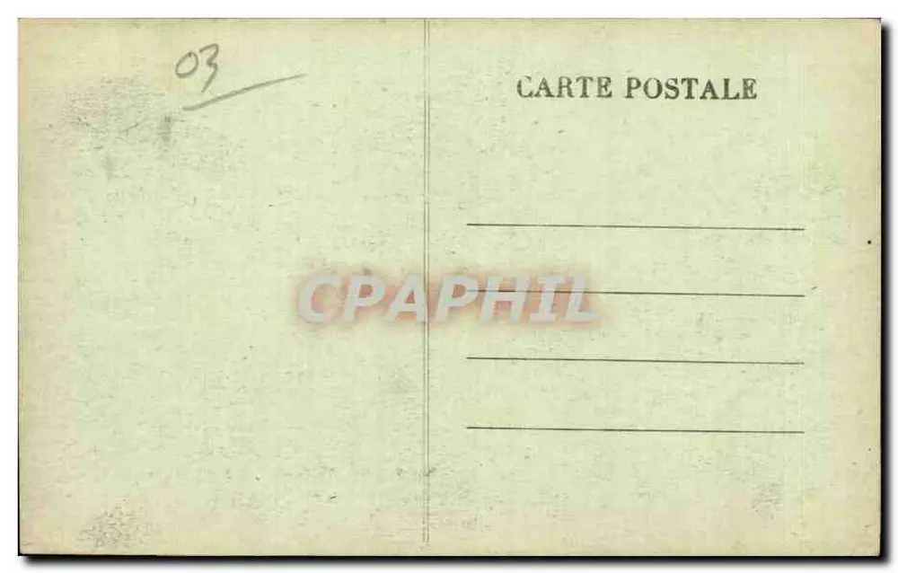 Moulins — Praça d'Allier — editor desconhecido, n° 291 - Verso