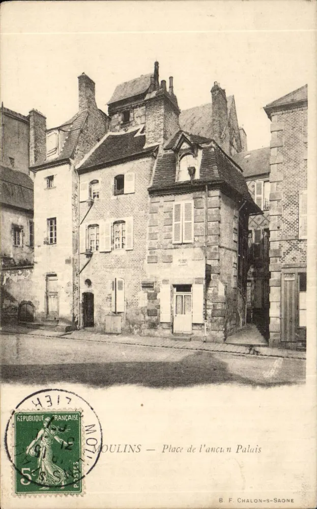 Moulins — Platz des alten Palastes — B. F. Chalon-s-Saône - Vorderseite