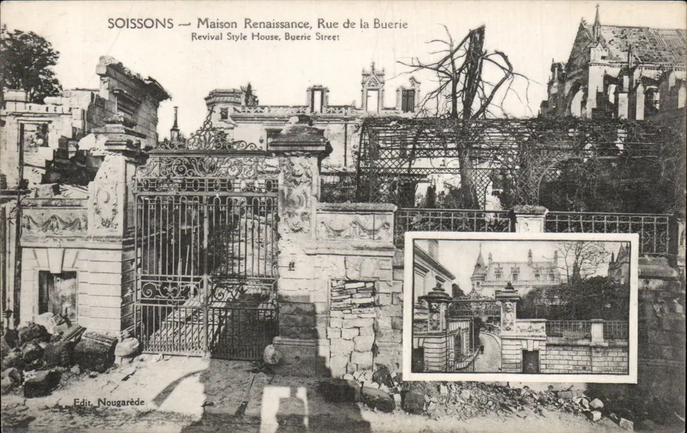 Soissons — Renaissance-Haus, Rue de la Buerie — Edit. Nougarède - Vorderseite