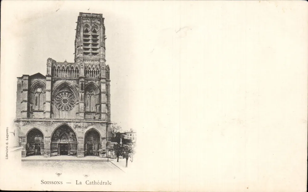 Soissons — A Catedral — Livraria G. Laguerre - Frente
