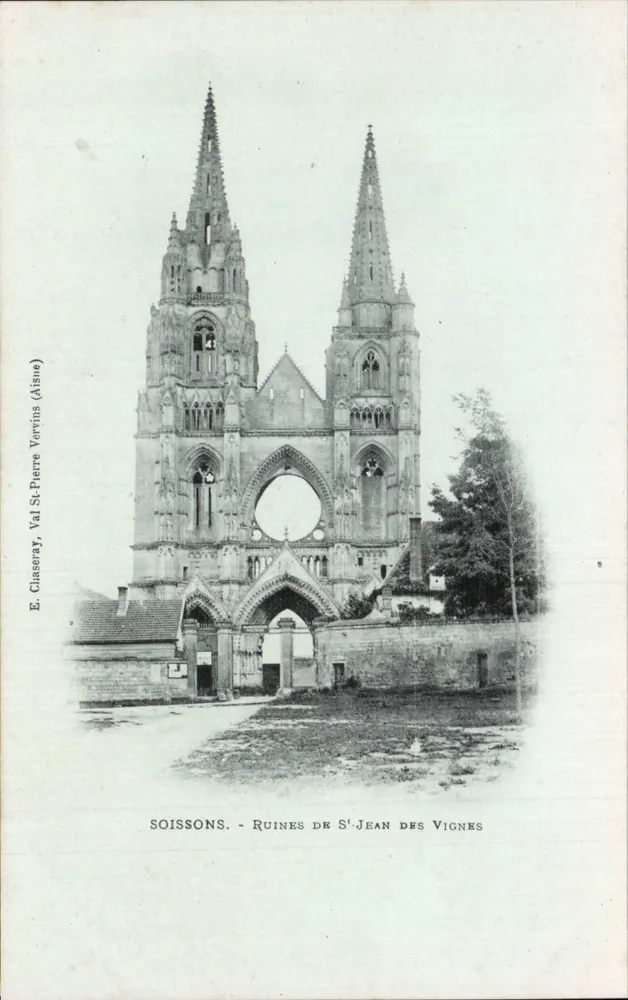 Soissons - Ruínas de São João dos Vinedos — E. Claseray, Val-Saint-Pierre Vervins (Aisne) - Frente