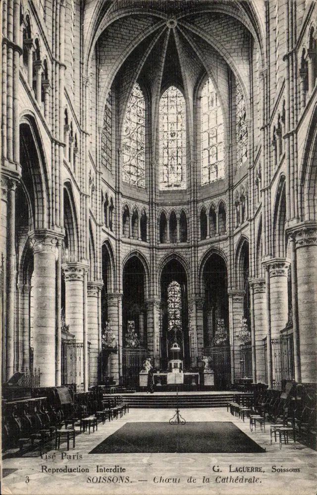 Côro da Catedral — Soissons — G. Laguierre, Soissons - Frente
