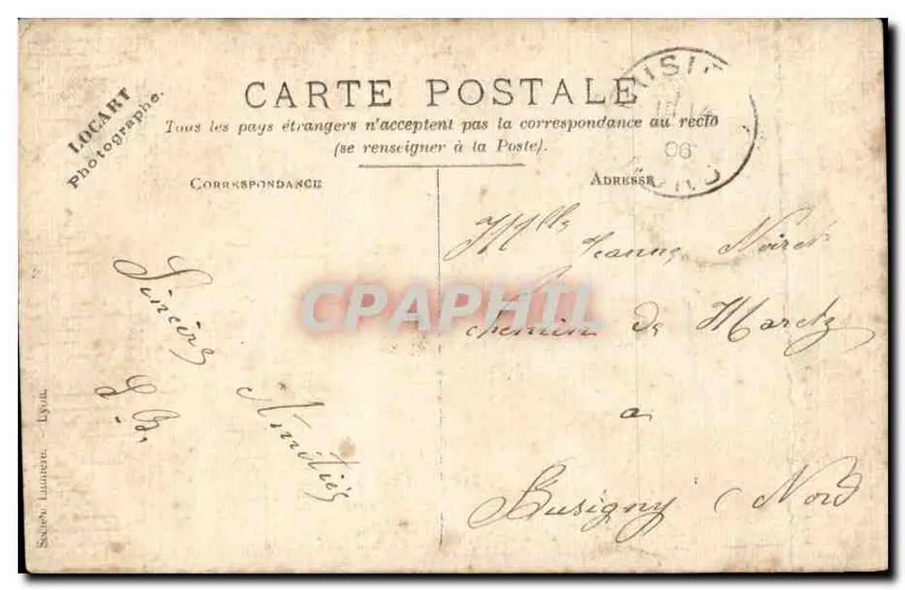 Gruppe von Soldaten — Frankreich — Locart Fotografie - Rückseite