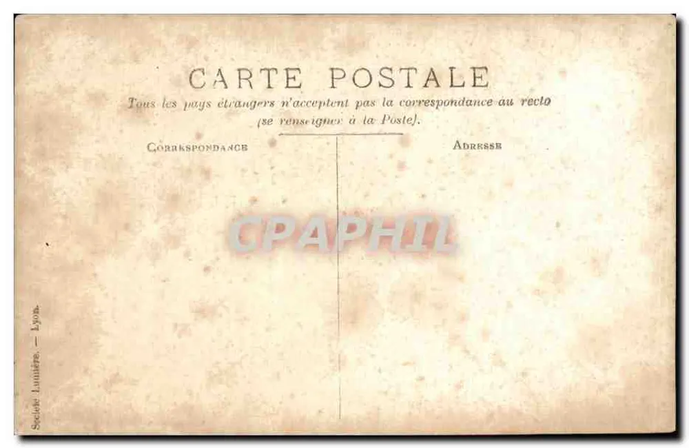 Gruppe Soldaten — Frankreich — Société Lumière, Lyon - Rückseite
