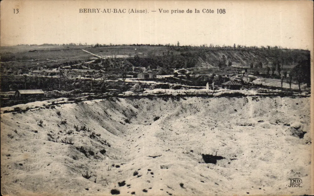 Berry-au-Bac (Aisne) — Aufnahme von der Côte 108 — JHD Phot. - Vorderseite