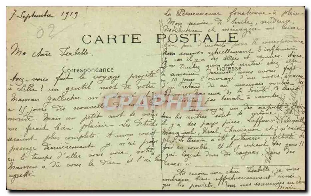 Anizy-le-Château — A Praça das Armas — L'Aisne destruída - Verso