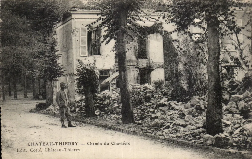 Château-Thierry — Chemin do Cimetière — Editor Cotté - Frente
