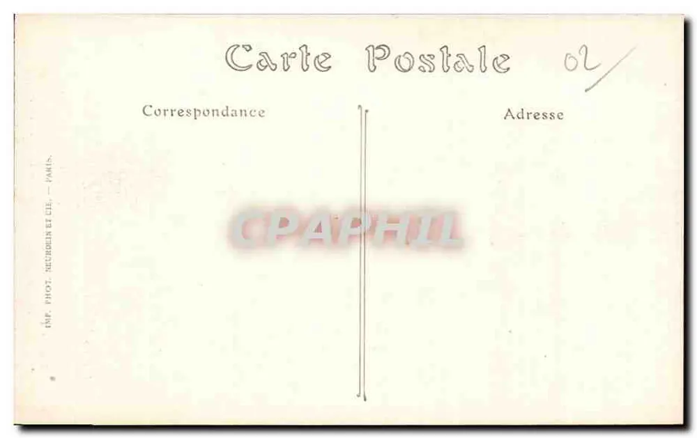 Faucoucourt (Aisne) — Ruinen der Kirche und des Calvariums — Visé Paris, Nr. 607 - Rückseite