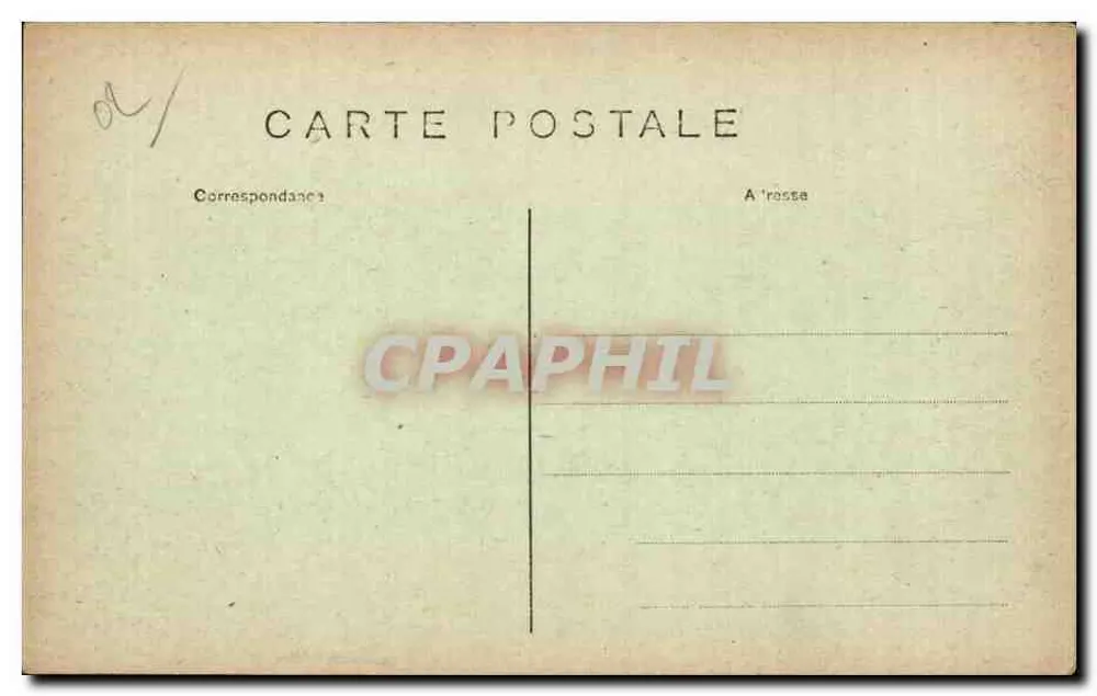 Chauny - 1919 — Zerstörter Viertel Rue de La Fère — Bille, Foto bearbeitet, Fontenay-aux-Bois - Rückseite