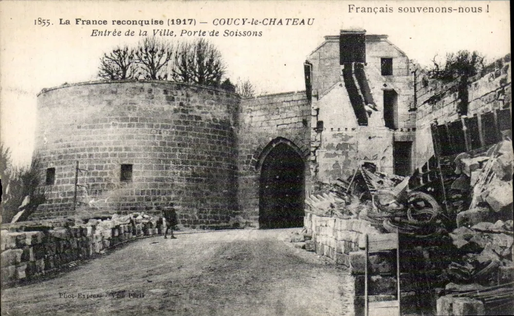 Coucy-le-Château — Porte de Soissons — Phototypie Baudin, Paris - Vorderseite