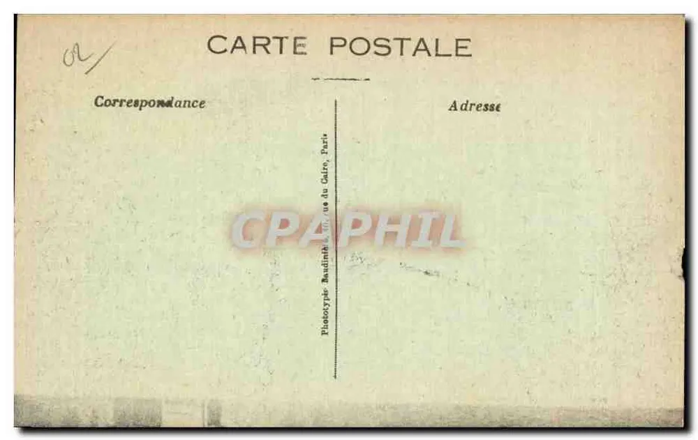 Coucy-le-Château — Porte de Soissons — Phototypie Baudin, Paris - Rückseite