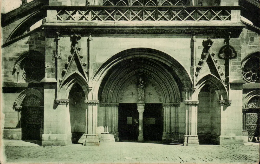 Basílica de Notre-Dame-de-Liesse — Entrada principal — Edición Valhart-Deverly, N°02 - Anverso