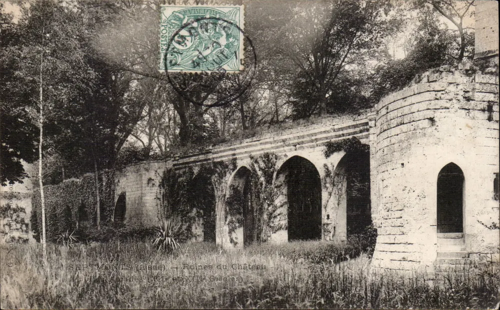 Saint-Monts (Loire) — Di tích Château — (Thành phố Tuyệt đẹp) - Mặt trước