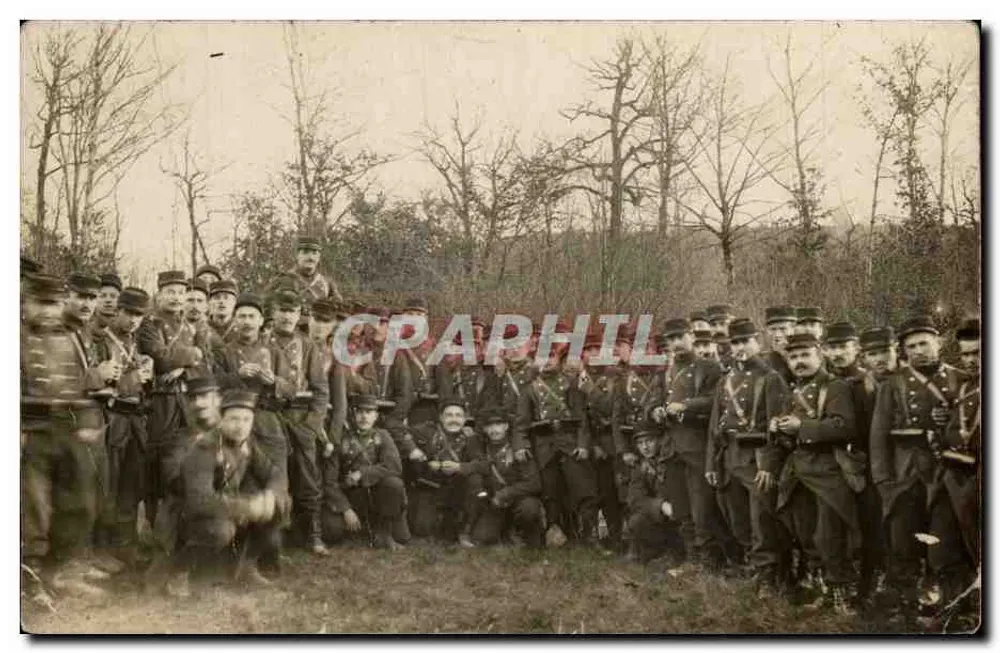 Groupe de soldats — scène de campagne — éditeur non identifié - Vorderseite