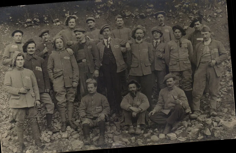 Gruppe Soldaten — Militär Lager — Nr. 14639 - Vorderseite