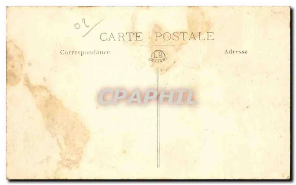 Saint-Quentin — Die Place du Huit-Octobre und die Dampfbadhaus — Verlag L.B. Belin - Rückseite