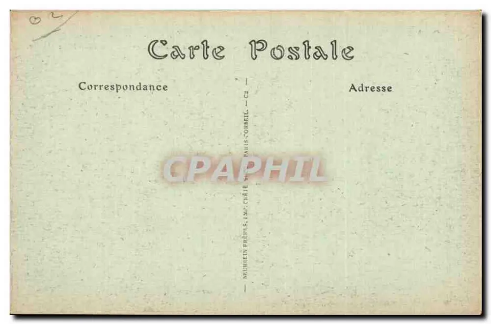 Coucy-le-Château — Ruínas internas do Castelo — Editor: Frémis & Cie, Paris - Verso