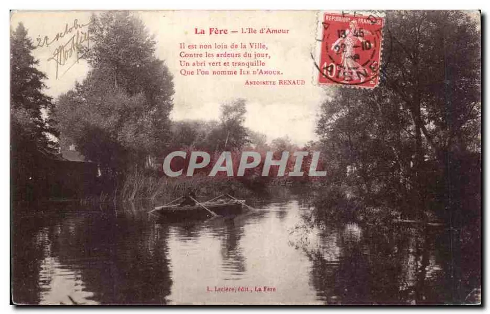 La Fère — A Ilha do Amor — L. Laclière, editor. La Fère - Frente