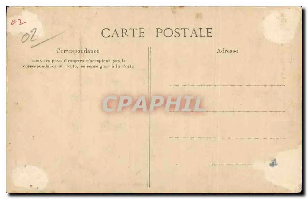 Soissons — La Torre della Cattedrale — editore impr. L. Lefebvre - Verso