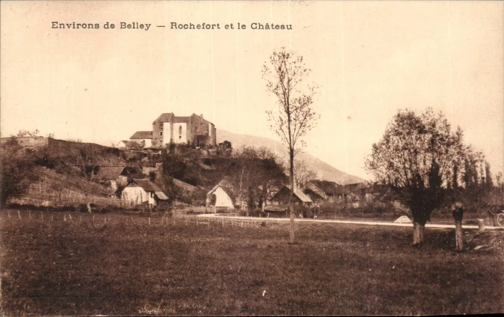 Intorno a Belley — Rochefort e il Castello — Imprimerie M. Mathieu, Belley - Recto