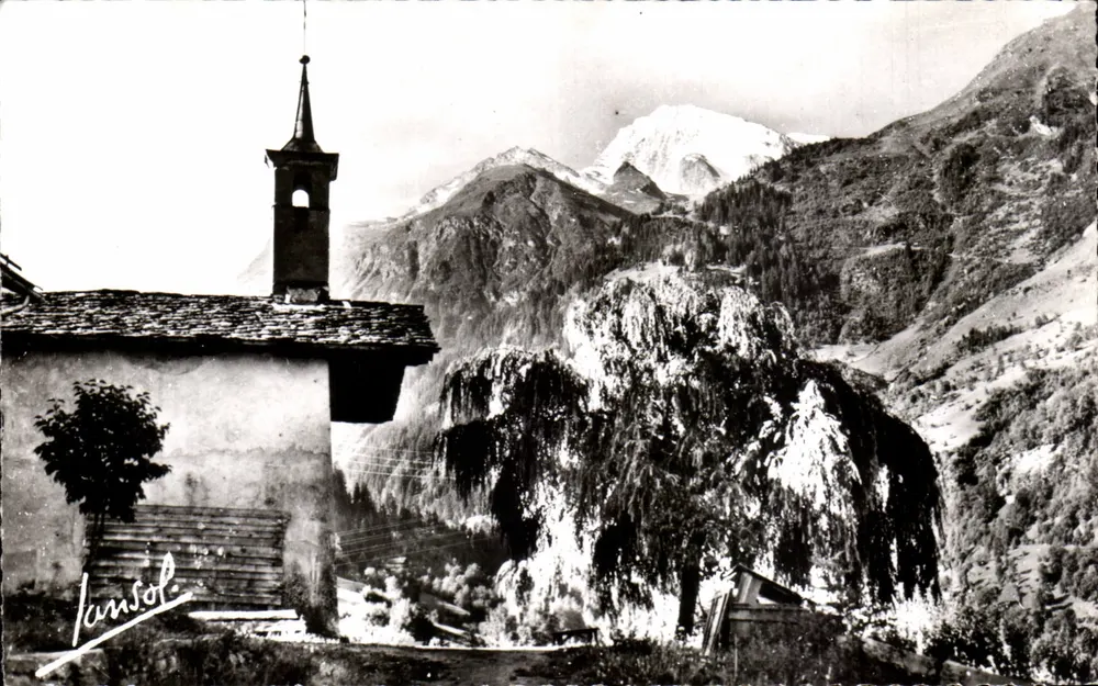 Ste-Foy-Tarentaise - Die Kapelle Sainte-Barbe und der Mt Pourri - Éditions Photographiques Jansol, Chambéry - Vorderseite