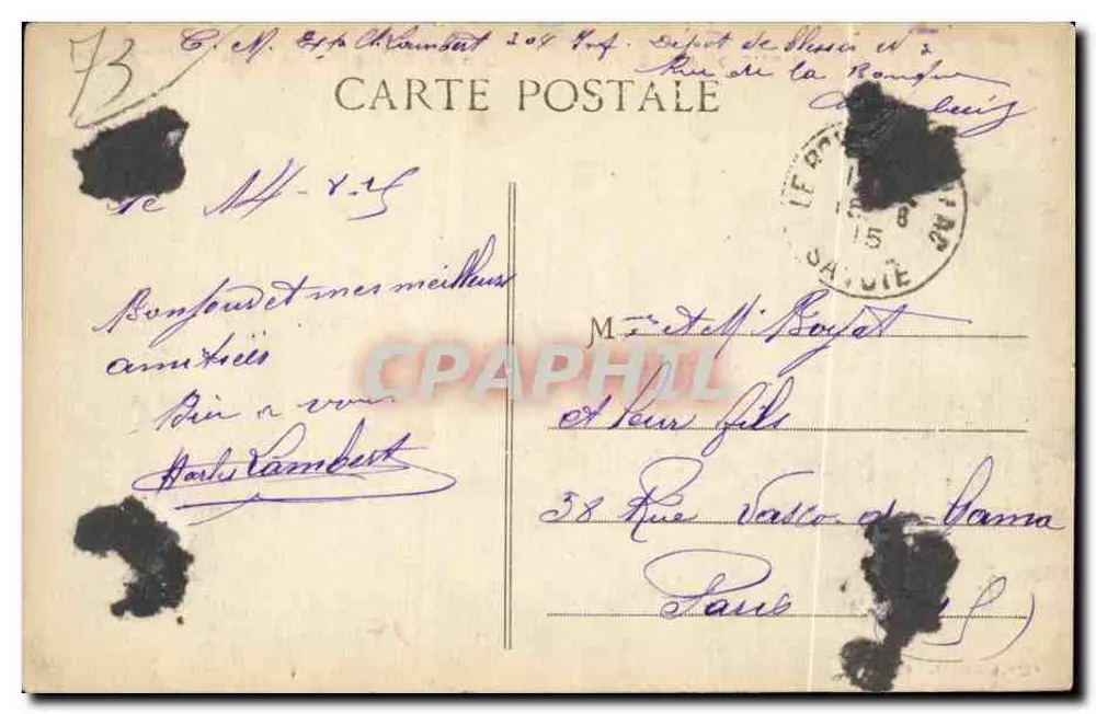 Bourdeau (Savoie) — O Lago do Bourget - O Castelo (século X) - Verso