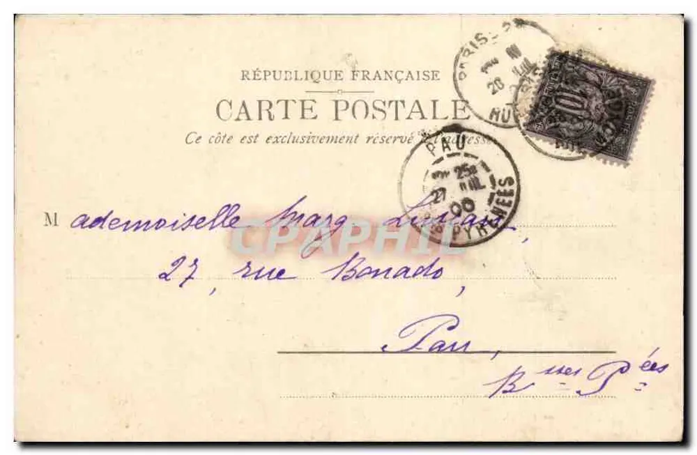 Plataforma móvel — Exposição Universal — 1900 — RT & Co. A. D'19 - Verso