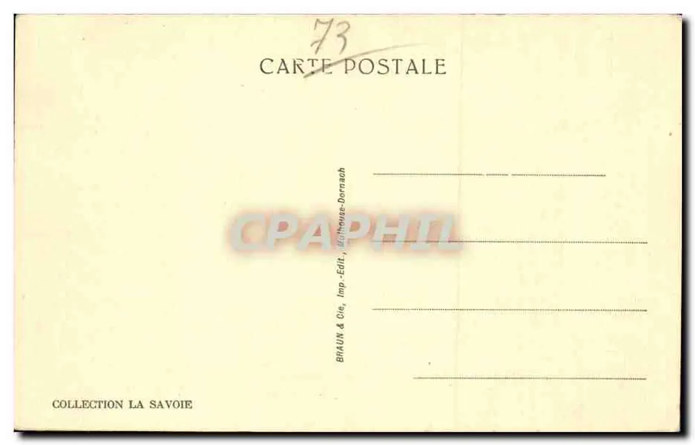 Ruta de los Aravis y Valle de l'Arondine — 14006 — Braun & Cie, Lausanne - Reverso