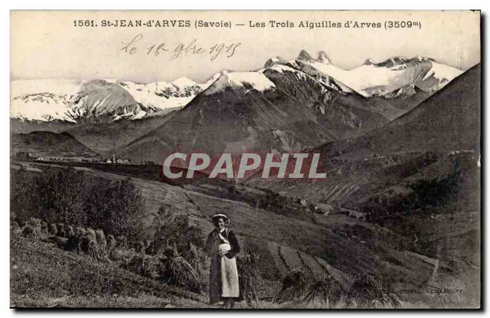 St-JEAN-d'ARVES (Savoie) — Les Trois Aiguilles d'Arves (3509m) — Éditeur : G. ORIMAL - CHAMBERTY - Vorderseite
