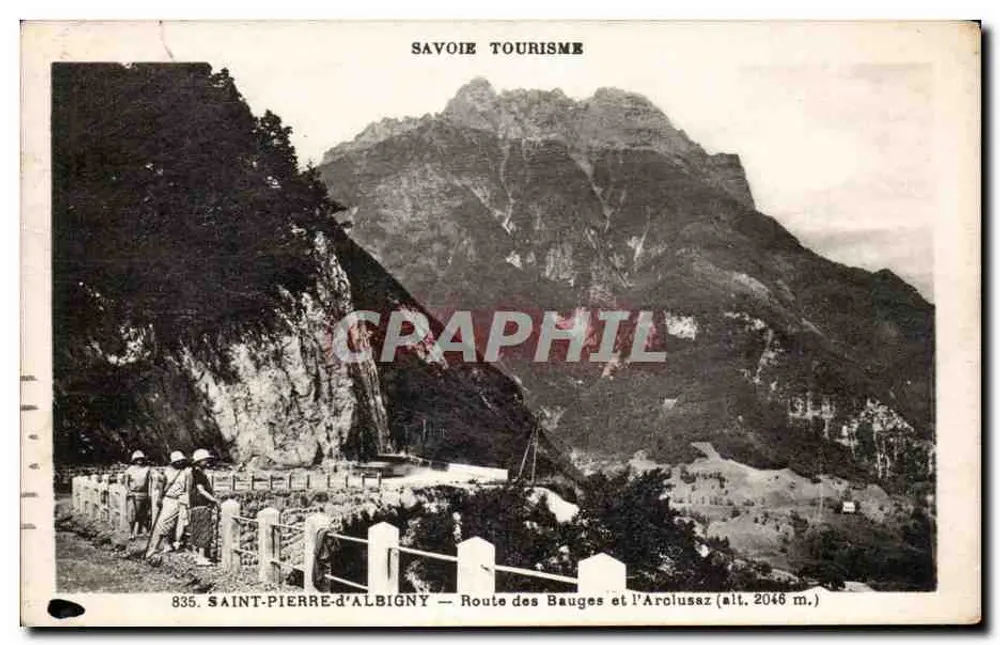 Saint-Pierre-d'Albigny — Route des Bauges und der Arcolusaz (alt. 2046 m.) — Savoie Tourisme - Vorderseite
