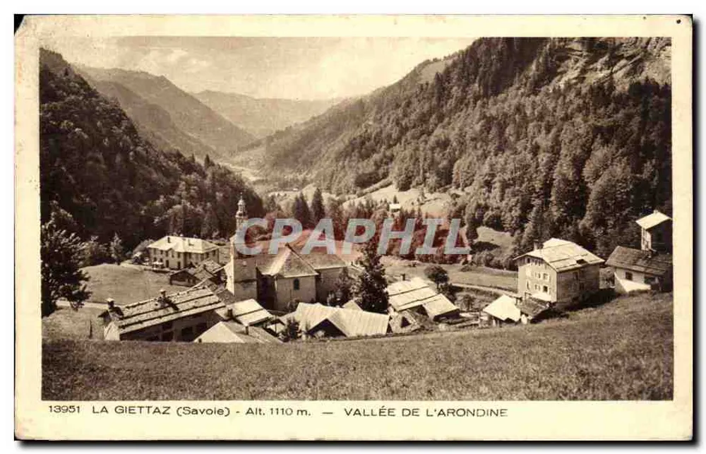 La Giettaz (Savoie) — Vale da Arondine — editor BEAULIN & Cie, Millhouse-Dornach - Frente
