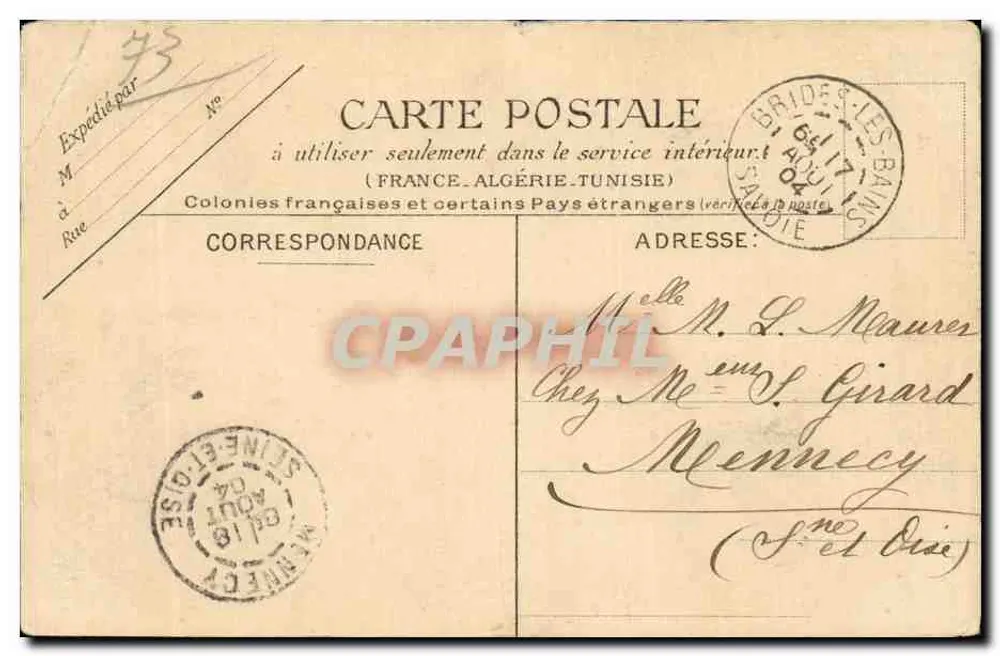 Le parc — Le promenoir de la source — éditeur non visible - Verso