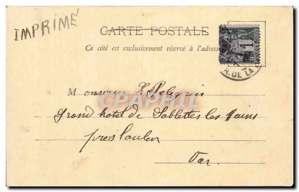Russische Sektion am Trocadéro — Ausstellung 1900 — A. Tardie, Paris - Rückseite