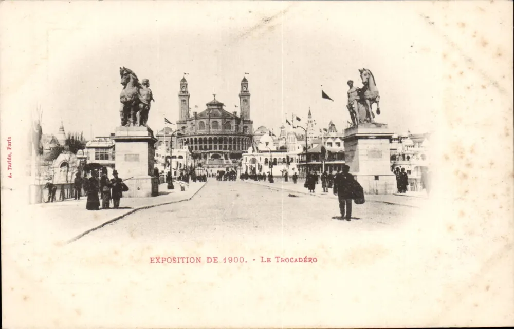 Exposição de 1900 - O Trocadéro — A. Turidé, Paris - Frente