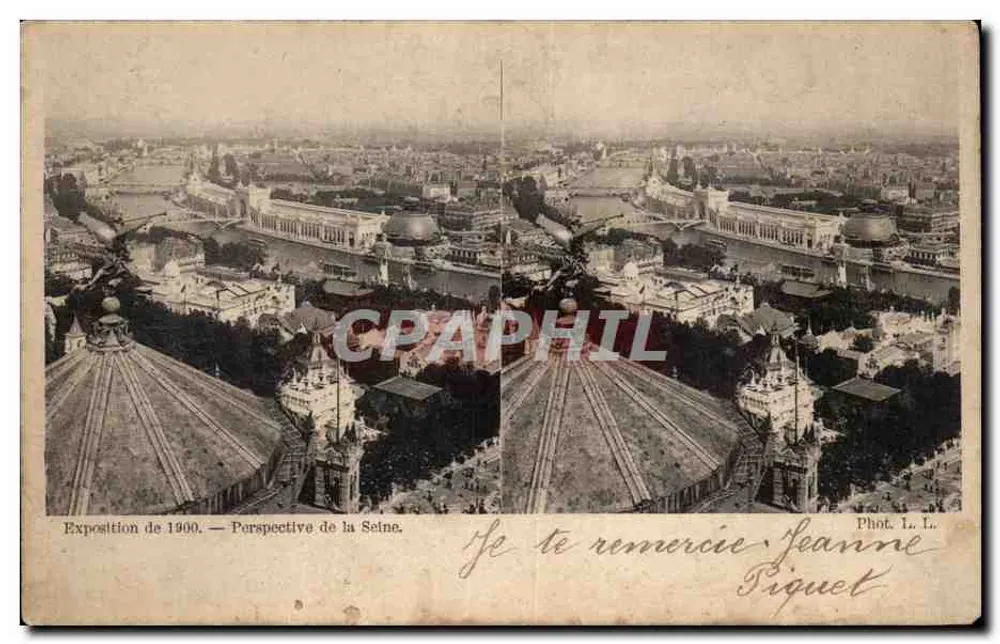 Ausstellung von 1900 — Aussicht auf die Seine — Foto. L. L. - Vorderseite